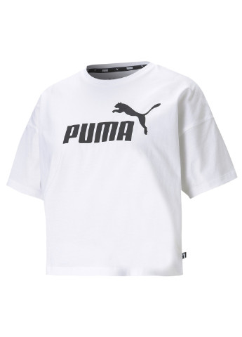 Біла всесезон топ essentials logo cropped women's tee Puma