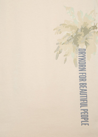 Бежевая футболка Drykorn