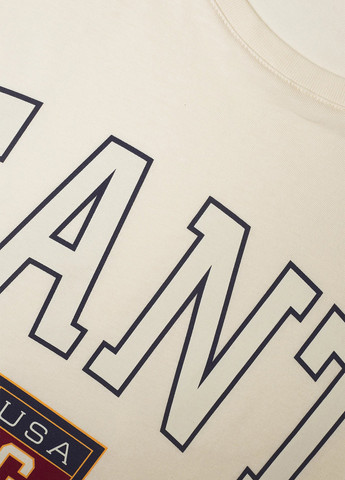 Светло-бежевая футболка Gant