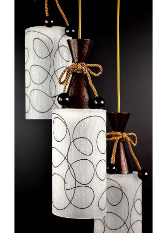 Люстра стельова на 3 лампочки 10120/3 Коричневий 50х30х30 см. Sunnysky (253122261)