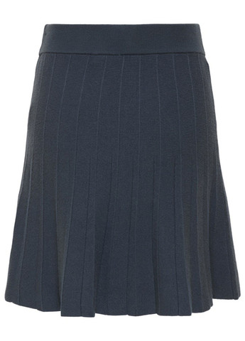 Серо-синяя кэжуал однотонная юбка Only а-силуэта (трапеция)