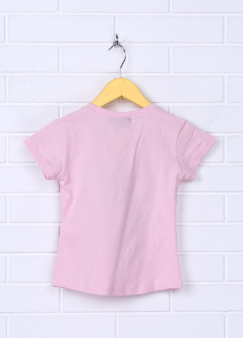 Розовая летняя футболка с коротким рукавом Denver