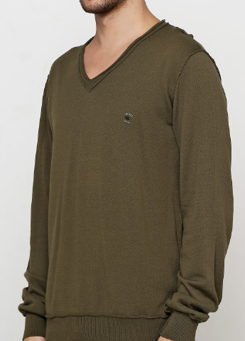 Оливковый (хаки) демисезонный пуловер пуловер Diesel