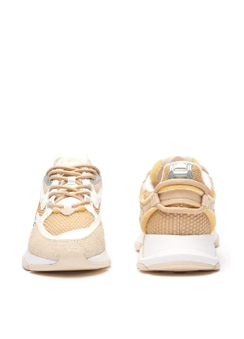 Бежеві кросівки всесезон Lacoste L003 Neo