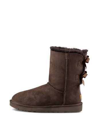 Коричневые угги UGG с бантом