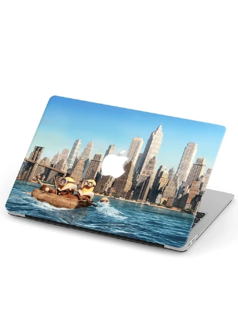 Чехол пластиковый для Apple MacBook Pro 16 A2141 Миньоны в Нью Йорке (9494-2564) MobiPrint (218858041)