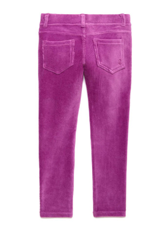 Розовые кэжуал демисезонные прямые брюки United Colors of Benetton