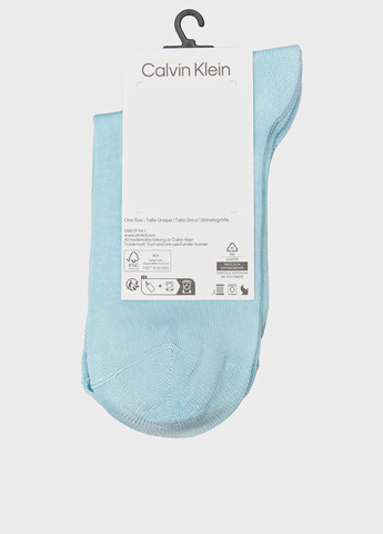 Голубые носки (2 пары) Calvin Klein логотипы (344545994)