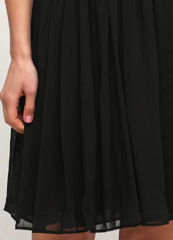 Черное коктейльное платье клеш Ellos однотонное