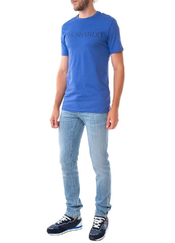 Блакитна футболка Trussardi Jeans