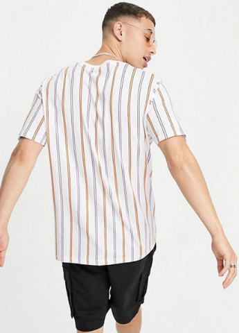 Белая футболка в полоску Jack & Jones Originals stripes 1966281