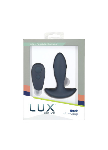 Анальная пробка-пульсатор – Throb – Anal Pulsating Massager, пульт ДУ Lux Active (255289755)