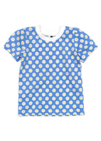 Блакитна літня футболка з коротким рукавом Do-Re-Mi