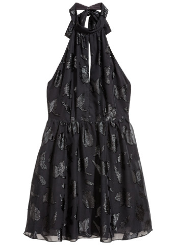 Чорна кежуал сукня H&M фактурна