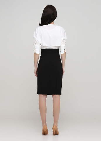Черно-белый демисезонный комплект (платье, болеро) Vero Moda
