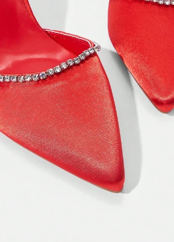 SHEIN Туфлі слінгбекі червоний з текстиль, китай — літо (330486639)