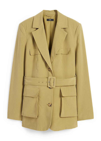 Горчичный женский жакет C&A однотонный - демисезонный