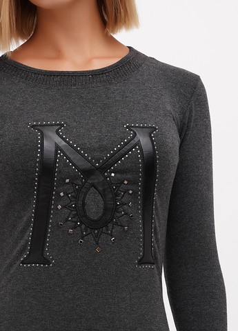 Графітова кежуал сукня силуетна Sassofono Club меланжева