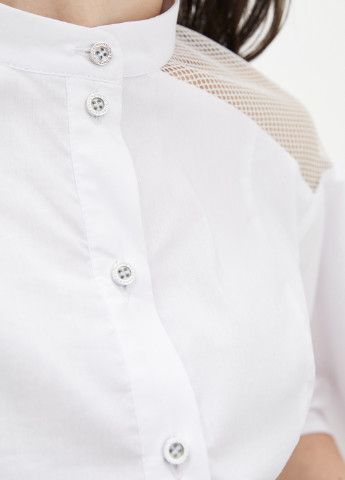 Біла демісезонна блуза Solh