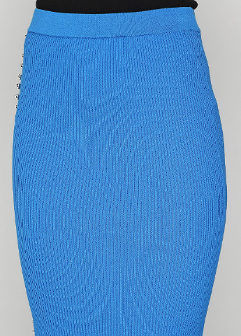 Темно-голубая кэжуал однотонная юбка Pinko миди