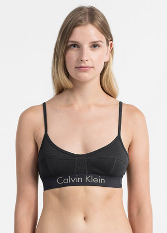Чёрный бюстгальтер Calvin Klein без косточек