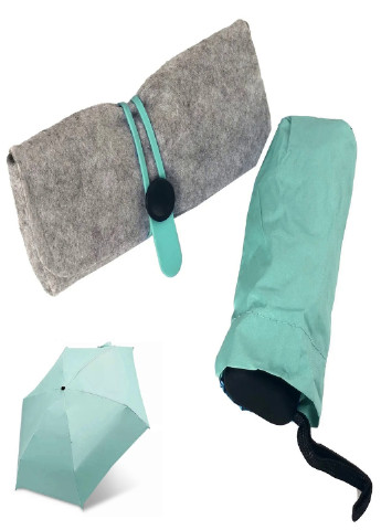 Дорожня кишенькова міні парасолька в чохлі (20199568) М'ятний Francesco Marconi (205436453)