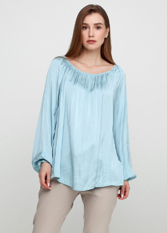 Голубая демисезонная блуза Made in Italy