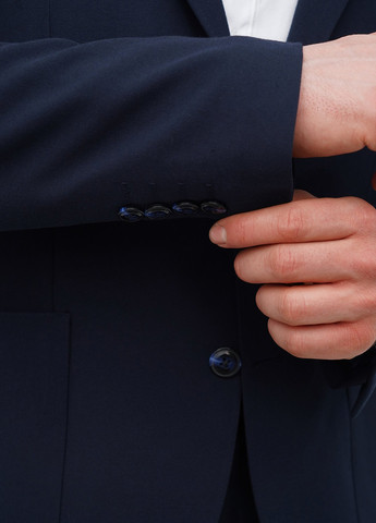 Темно-синій демісезонний костюм (піджак, штани) брючний Trend Collection