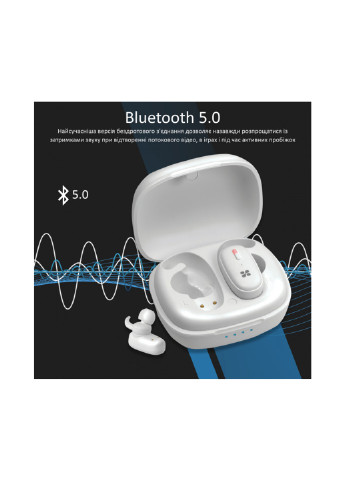 Bluetooth гарнитура Promate trueblue-3 white (155823289)
