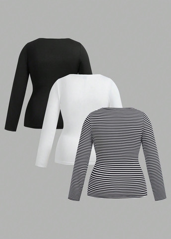 Лонгслив (3 шт.) SHEIN (341285921)