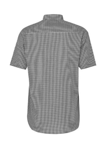 Черно-белая кэжуал рубашка в клетку Pierre Cardin