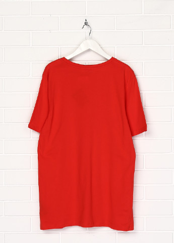 Красная летняя футболка с коротким рукавом H&M