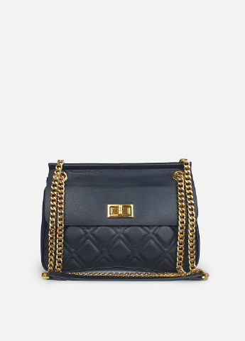 Черная сумка на цепочке средняя классическая кожаная Fashion (234708997)