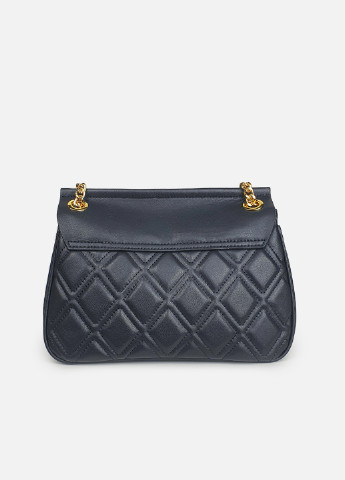 Чорна сумка на ланцюжку середня класична шкіряна Fashion (234708997)