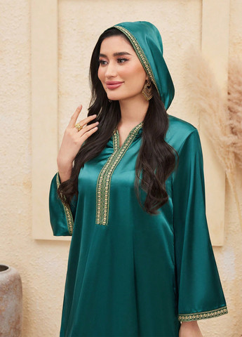 Морской волны кэжуал платье оверсайз SHEIN однотонное