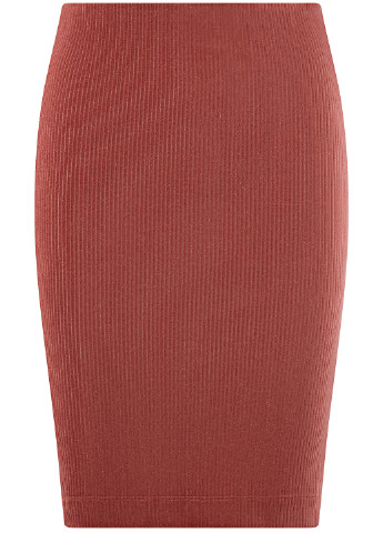 Розовая кэжуал однотонная юбка Oodji мини
