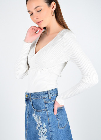Белый демисезонный свитер женский белый размер 44 AAA