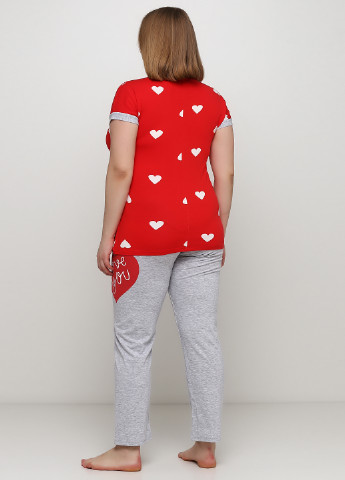 Красная всесезон пижама (футболка, брюки) Sexen