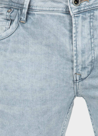 Светло-голубые демисезонные зауженные джинсы Pepe Jeans