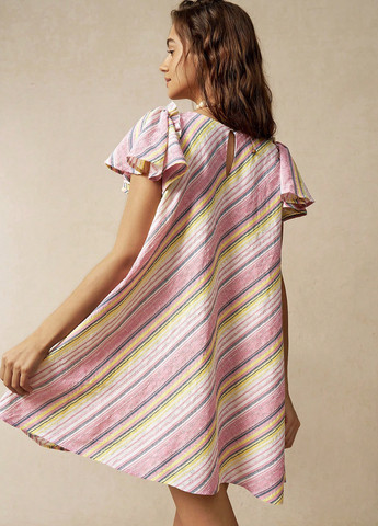 Комбінована кежуал сукня а-силует SHEIN в смужку