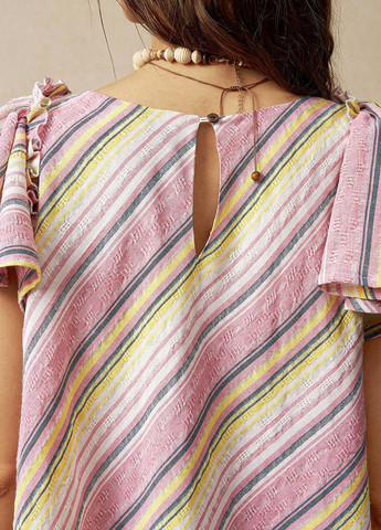 Комбінована кежуал сукня а-силует SHEIN в смужку