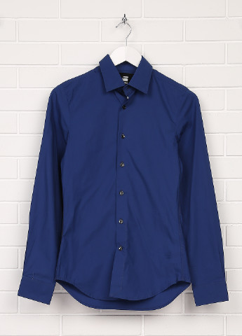 Темно-синяя кэжуал рубашка G-Star Raw