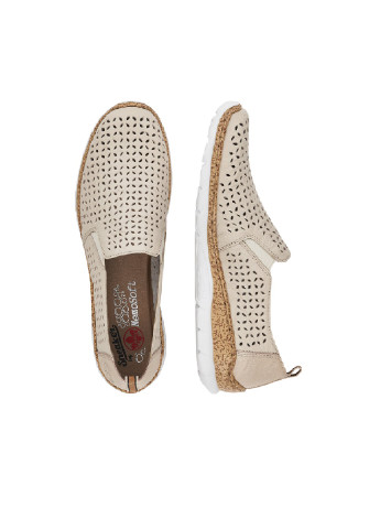 Rieker Туфли бежевый з натуральная кожа, германия — лето (252844743)