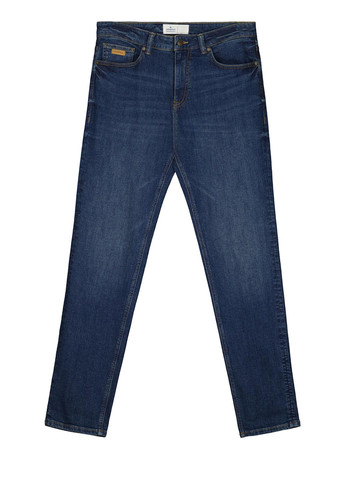 Голубые демисезонные слим, прямые джинсы Springfield
