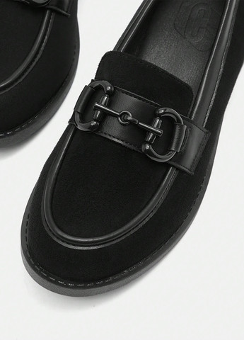 SHEIN Туфли лоферы черный з искусственная кожа, китай — демисезон (365629177)