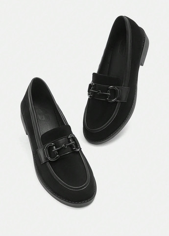 SHEIN Туфли лоферы черный з искусственная кожа, китай — демисезон (365629177)