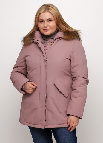 Темно-розовая демисезонная куртка Glam Collection
