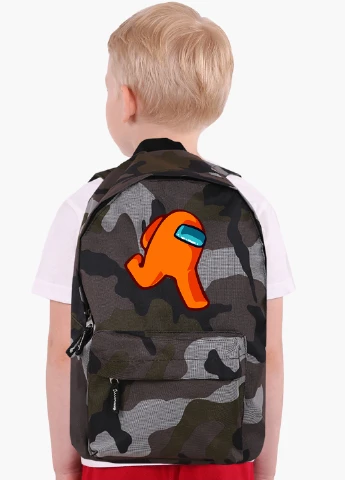 Детский рюкзак Амонг Ас Оранжевый (Among Us Orange) (9263-2408) MobiPrint (217075027)