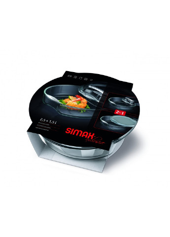 Форма для запекания Exclusive 2,5 л с двумя крышками Simax (255277743)