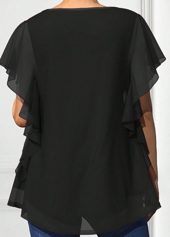 Чёрная блуза SHEIN